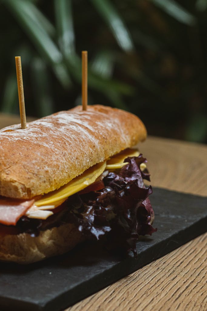 sandwich sur plateau